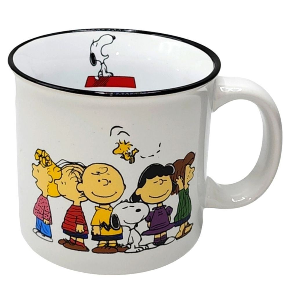 Snoopy andβ The Peanuts Gang Stoneware Coffee Mug 20 Oz NEW